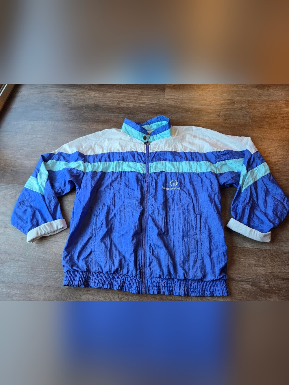 Vintage Sergio Tacchini Designed in Italy Tracksuit Windbreaker Jacket Size 38 ⁶